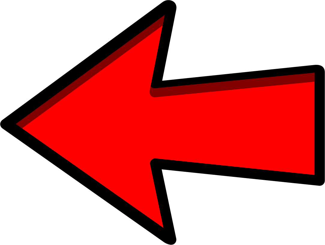 Clipart - Red Arrow Left Pointing