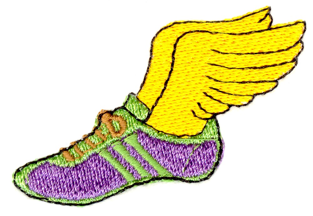 Track shoe track running symbol danasoka top clipart image #33647
