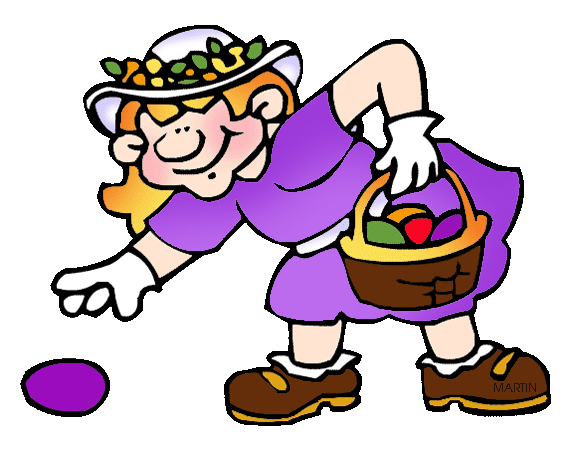 Easter egg hunt clip art