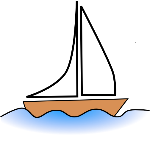 Yacht boat clipart