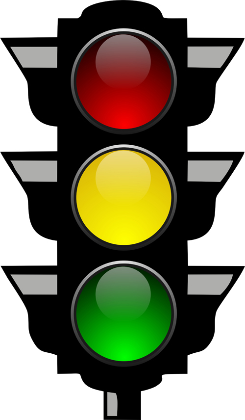 Christmas ornaments and lights, traffic light vector now walk ...