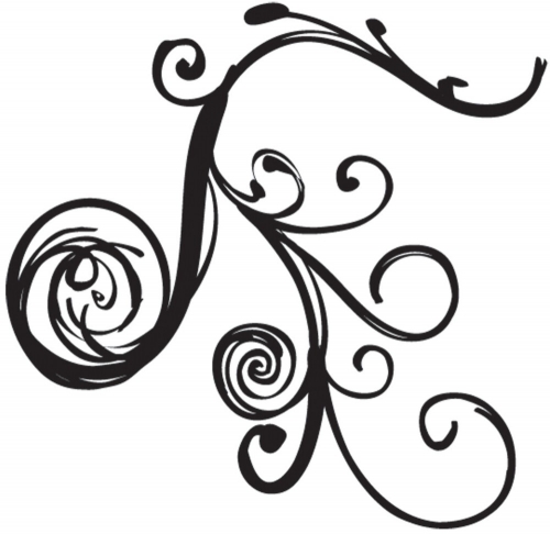 Clear stamp for scrapbooking - FANCY FLOURISH ...