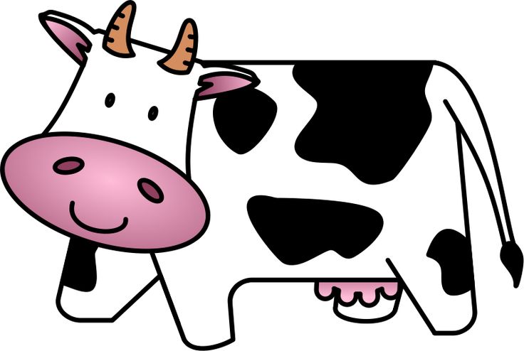 Cartoon cows clipart