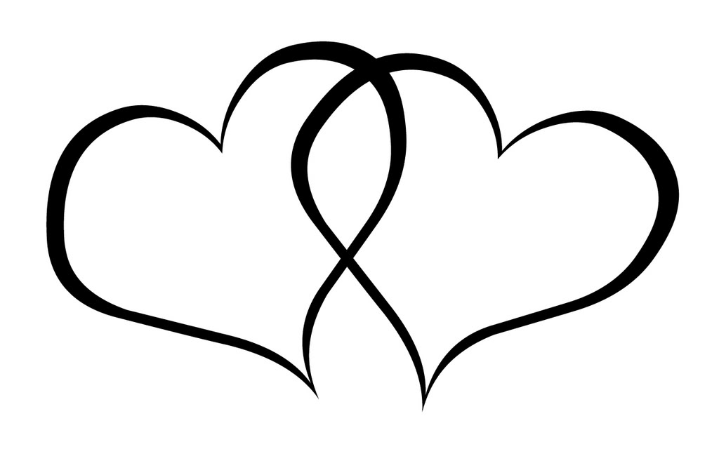 Double heart clipart images