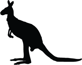 Silhouette Of Kangaroo - ClipArt Best