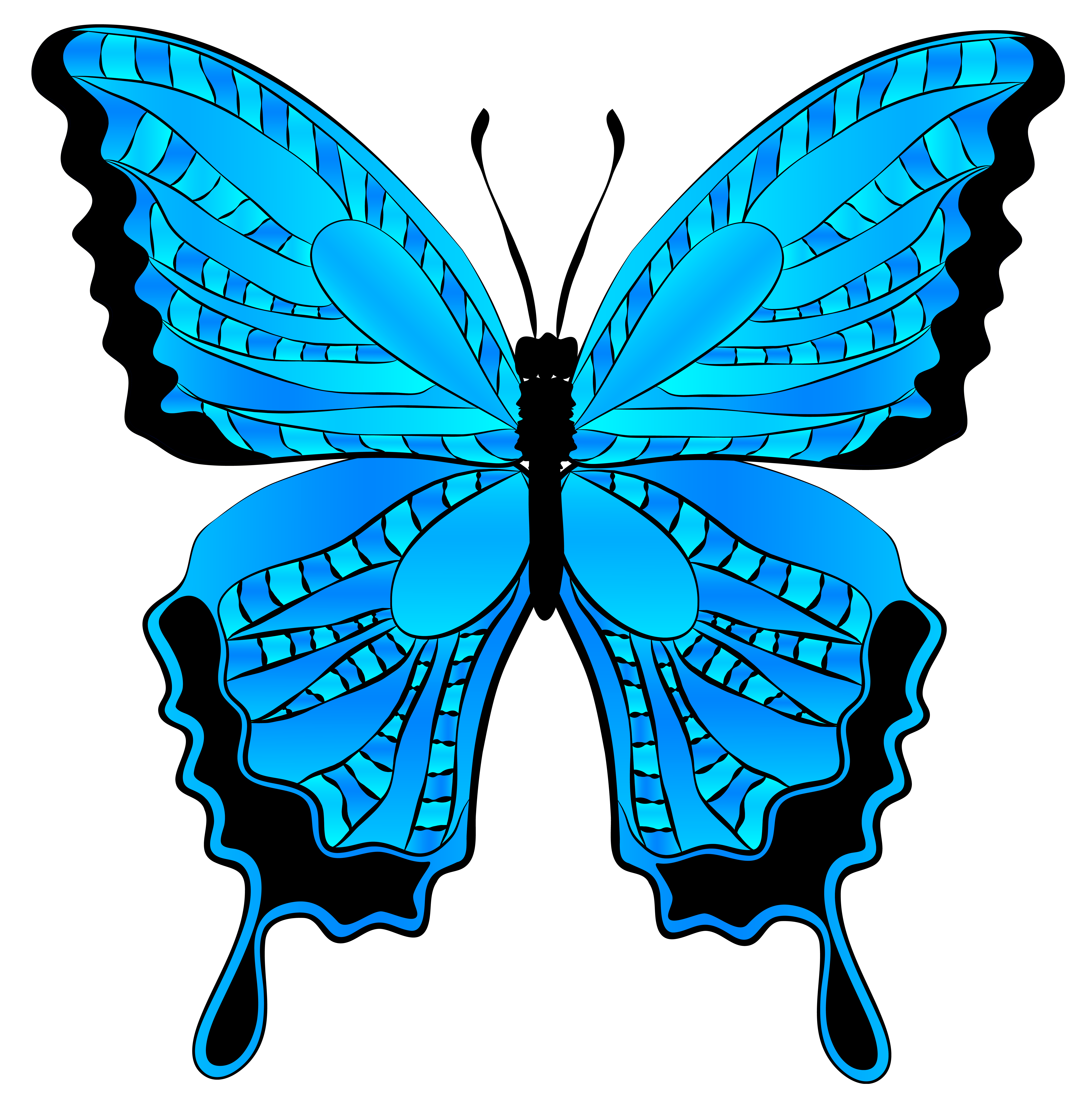 Blue Butterfly Clip Art - ClipArt Best