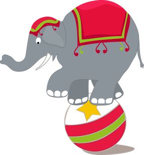 Circus elephant clipart png