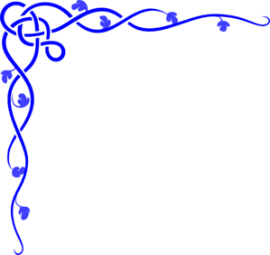 Wedding Border Clipart Blue