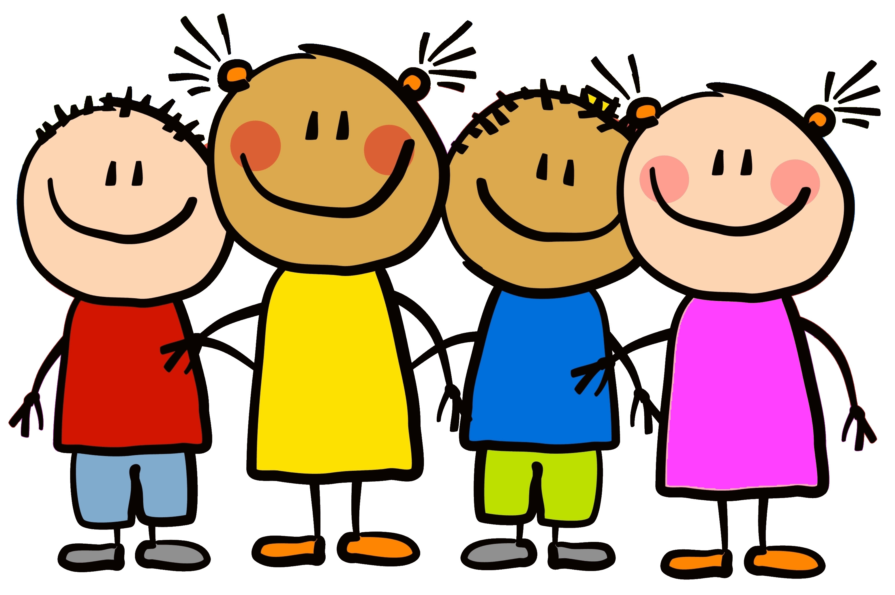 Children in kindergarten clipart