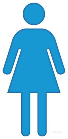 Woman Bathroom Symbol Lifesize Standup Cardboard Cutouts at ...