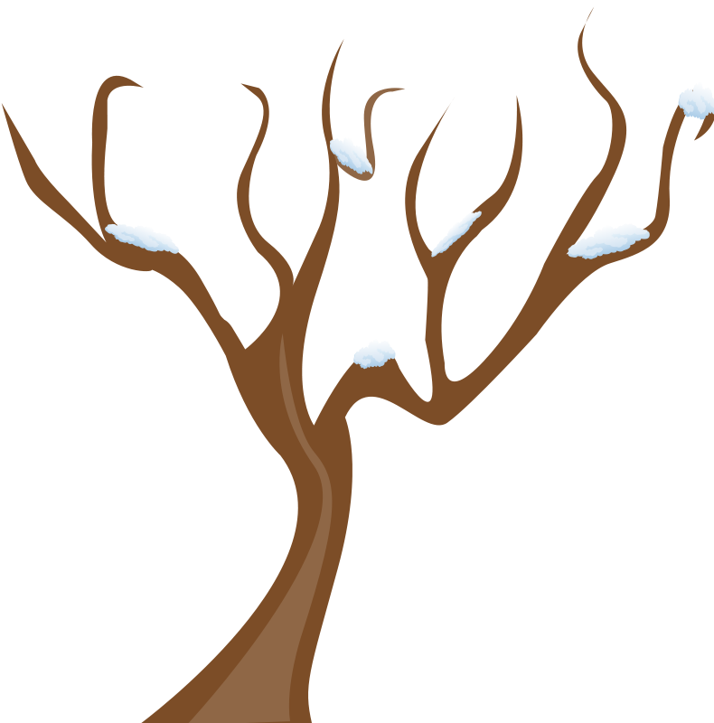 Bare winter tree clip art