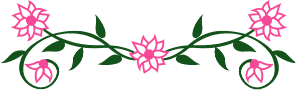 Pink Flower Border - ClipArt Best