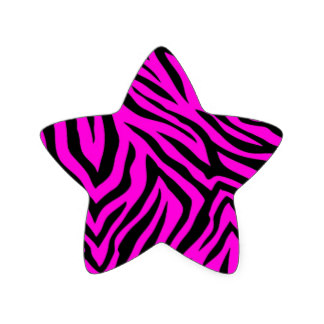 Pink And Purple Zebra Stickers | Zazzle