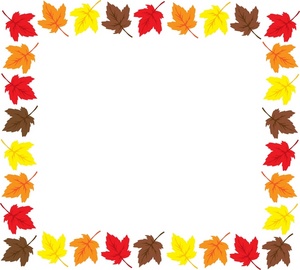 Autumn clipart borders free