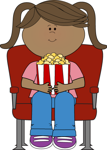 Clipart watching movies