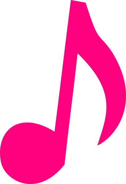 Pink music, Music notes and Music