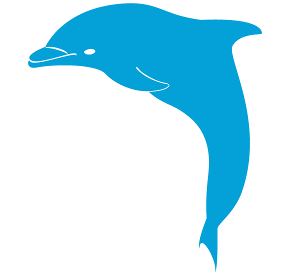 Free cartoon dolphin clipart