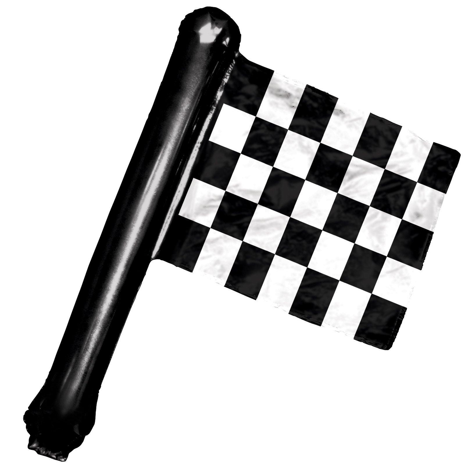 Checkered Rally Flag Foil Balloon