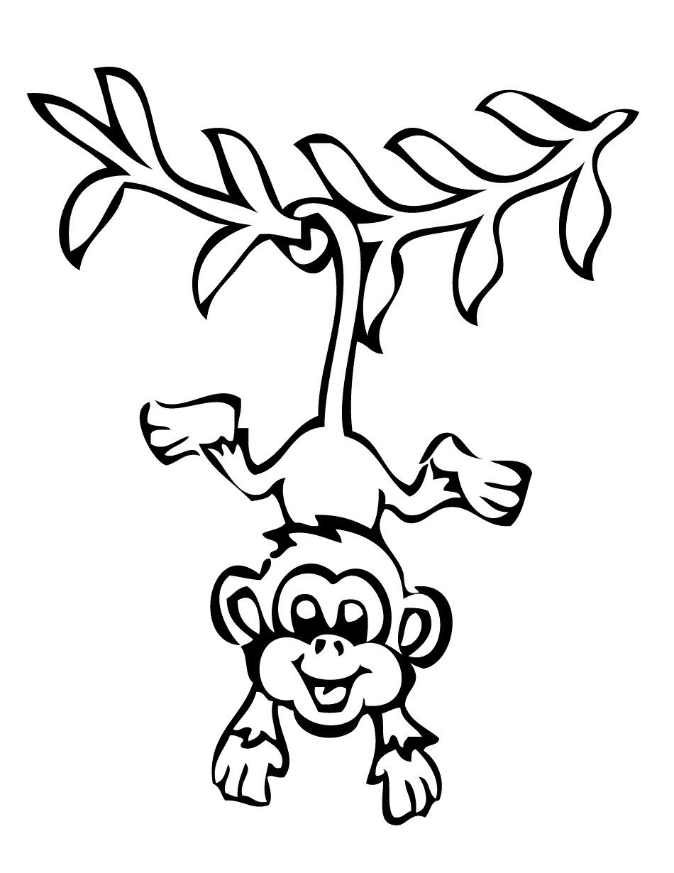 colouring-monkey-clipart-best