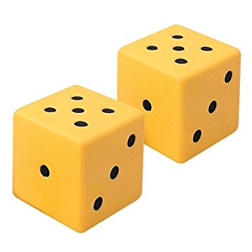 Amazon.com: Jumbo Dot Dice (Set of 2): Toys & Games