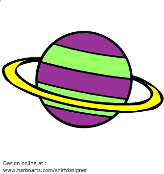 Download : Cartoon Saturn - Vector Graphic