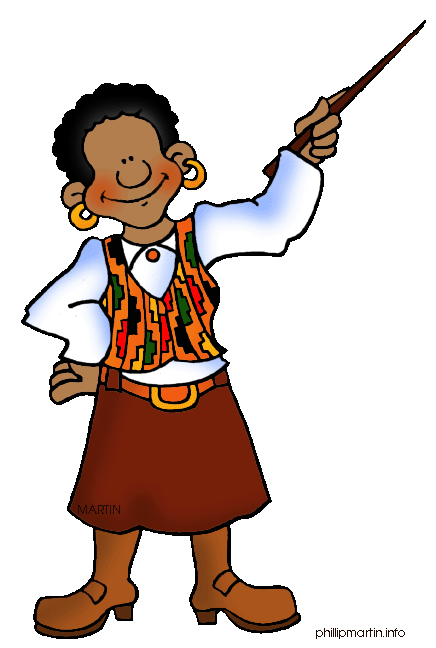 Black Woman Teacher Clipart