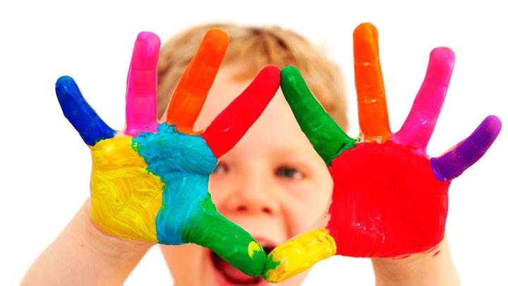 Colorful Hands With Paint Wallpaper