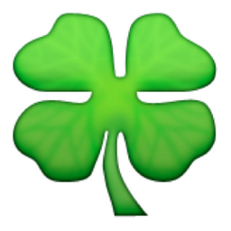 ð?? Four Leaf Clover Emoji (U+1F340/U+E110)