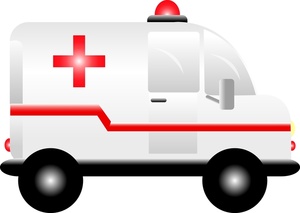 Ambulance Clipart Image - Ambulance with Red Cross