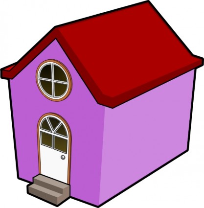 Image of Dog House Clipart #10392, Best Dog House Purple House ...