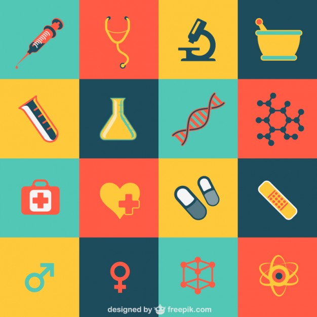 Medical flat icons Vector | Free Download