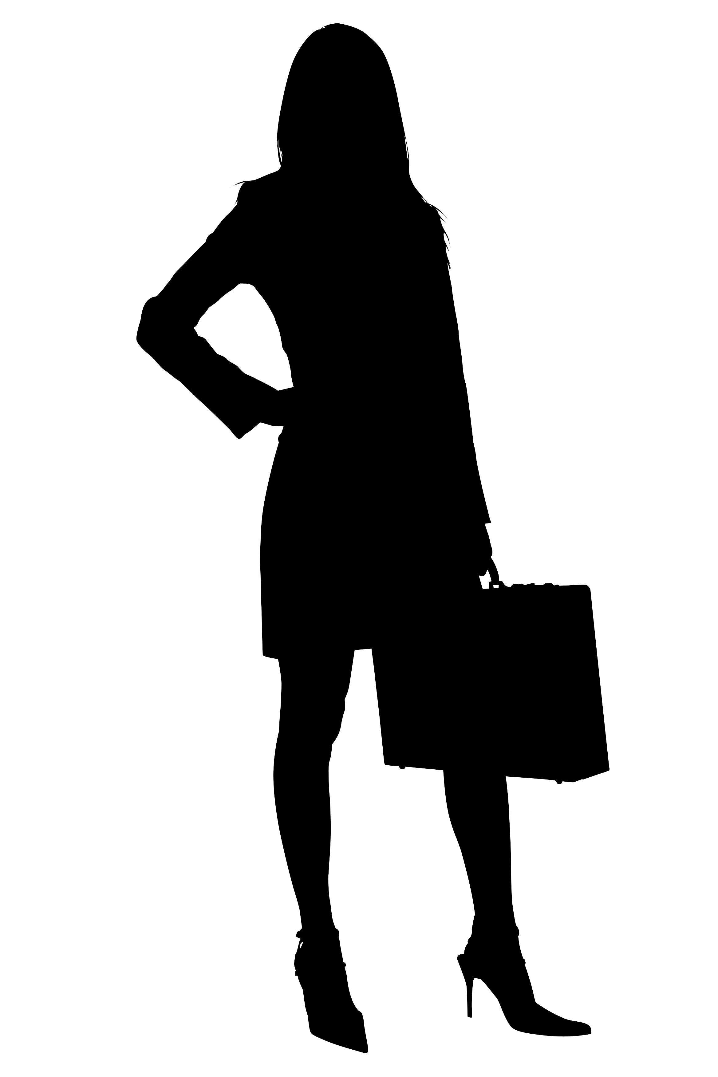 Businesswoman silhouette clipart