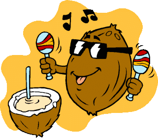 Coconut shy clipart