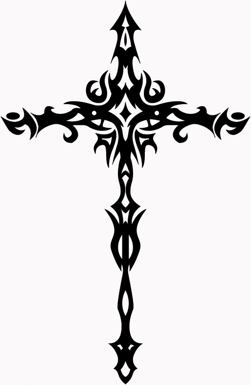 Symmetrical Tribal Designs Of Crosses | Free Download Clip Art ...