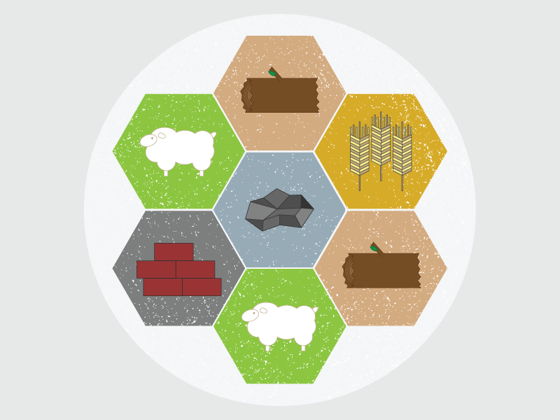 Settlers of Catan icons by Blaise Vincz - Dribbble