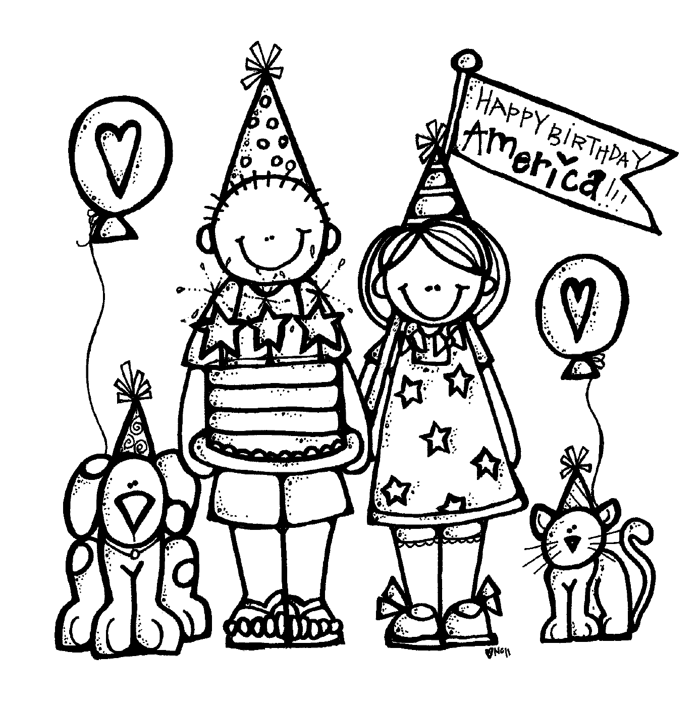Black And White Birthday Clipart | Free Download Clip Art | Free ...