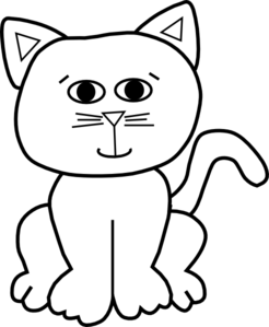 Cat clipart outline png