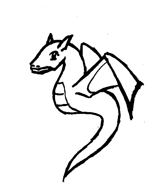 Out Line Picture Of Dragon - ClipArt Best