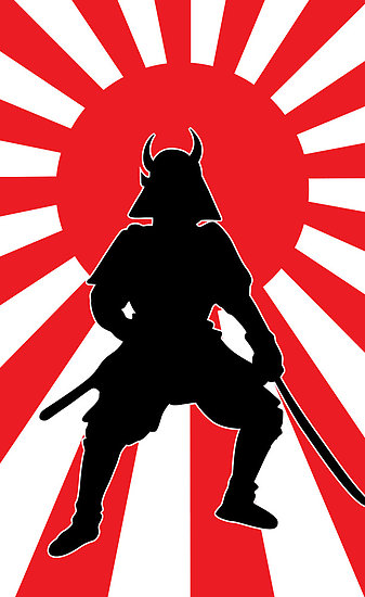 Samurai Silhouette 4" by Allkustom | Redbubble - ClipArt Best ...