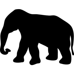 Elephant Clip Art Black - ClipArt Best