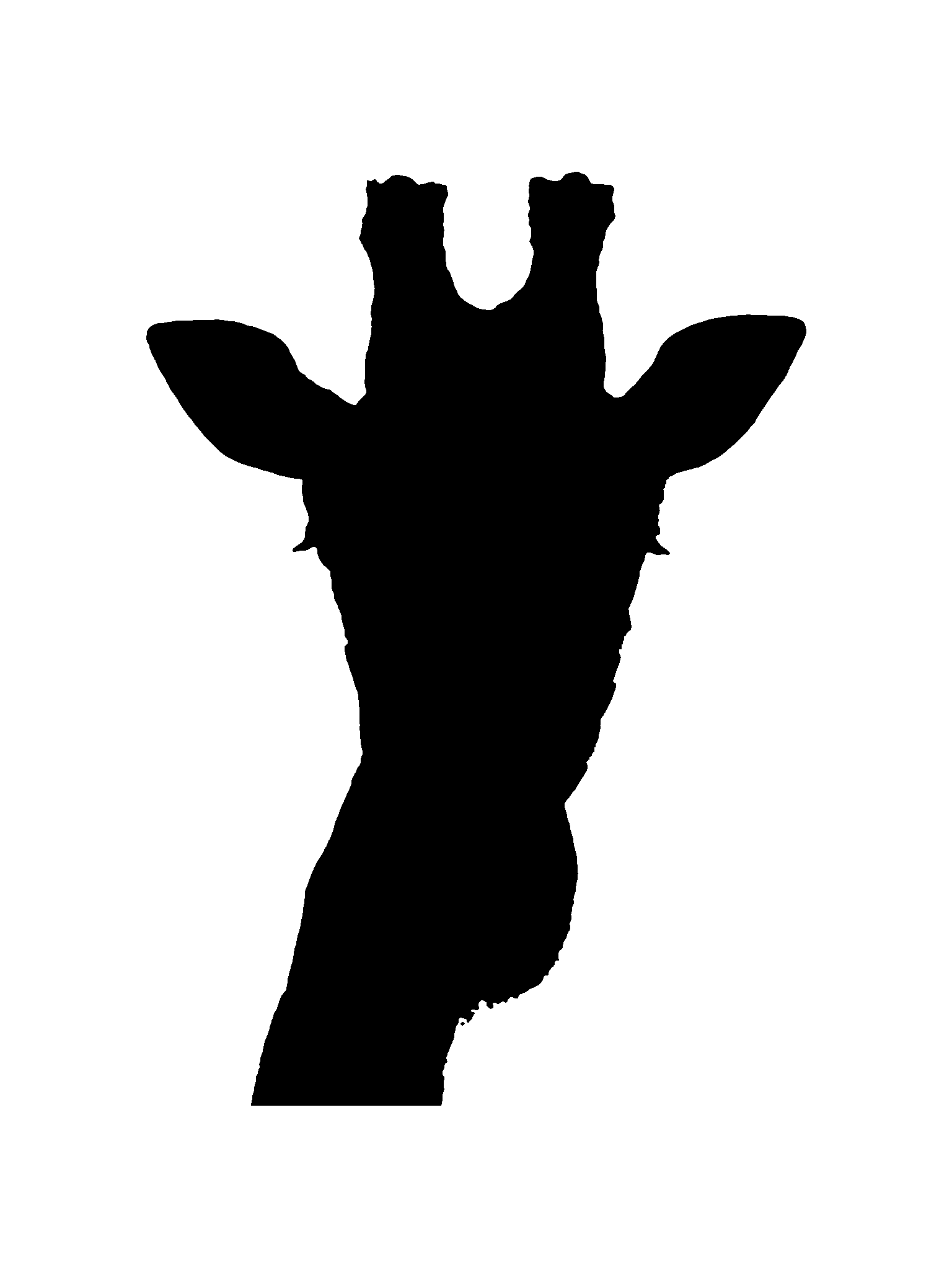 Giraffe Silhouette Clipart