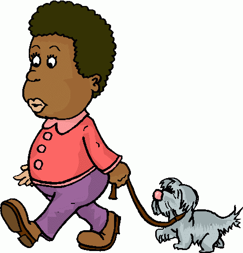 Walking A Dog Clipwrt - ClipArt Best