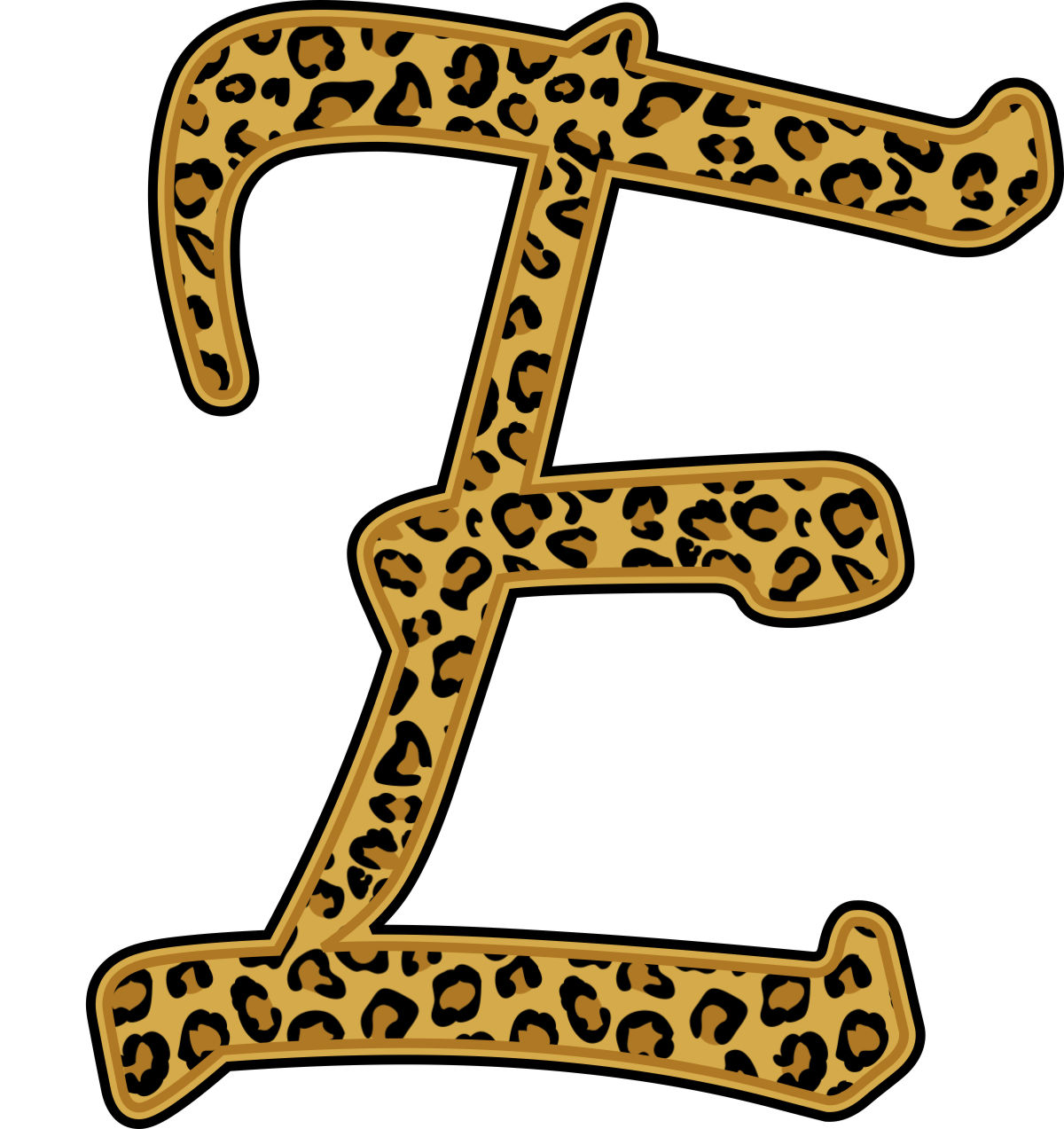 8 Best Images of Cheetah Printable Alphabet Letters - Leopard ...
