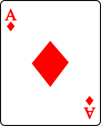 Playing card diamond A.svg