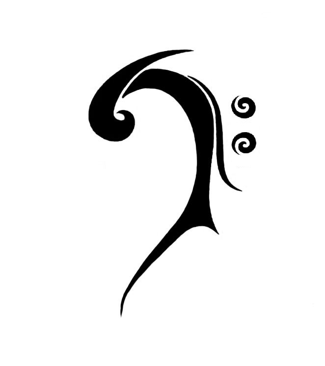 Treble Clef Bass Clef Tattoo - ClipArt Best