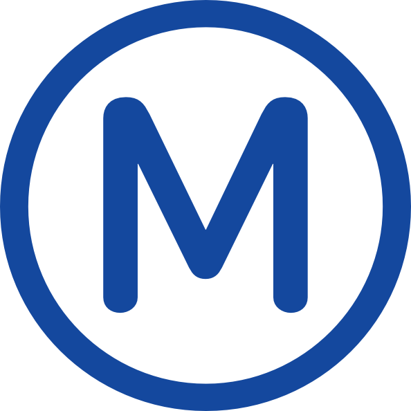 Metro M clip art Free Vector