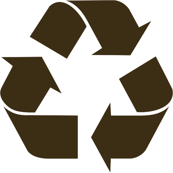 Black Recycle Symbol Clip Art - vector clip art ...