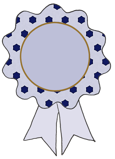 ArtbyJean - Paper Crafts: Award Ribbons - Navy Blue