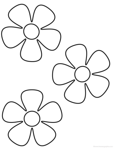 Kids Coloring Pages Flowers | Printable Coloring Pages