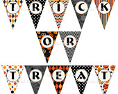 halloween pennants banners